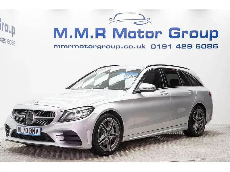 Used Mercedes C300 AMG line 258 HP (189 kW) 2020 Silver Estate