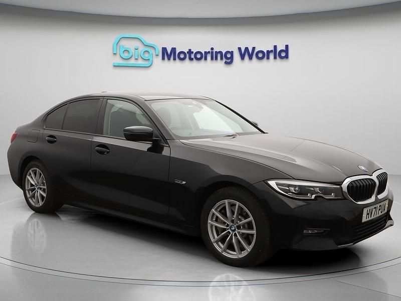 Black Used 2021 BMW 330e Sedan | £16,700 (Good price) - Image 1/4