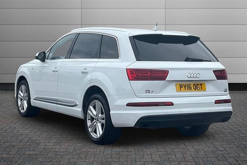 Used Audi Q7 S-Line 218 HP (160 kW) 2016 Pure white SUV