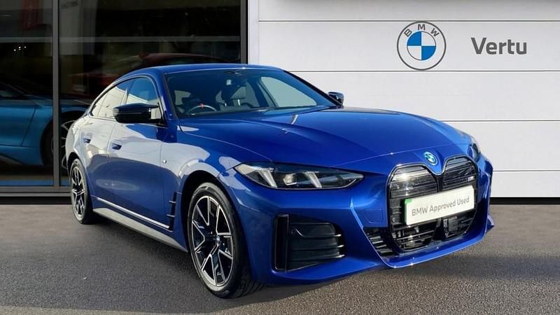 Blue Used 2024 BMW i4 Shadowline Sedan | £41,913 (A bit pricey) - Image 1/4