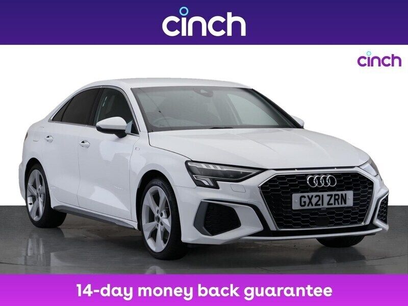 White Used 2021 Audi A3 S-Line Sedan | £18,649 (Fair price) - Image 1/3
