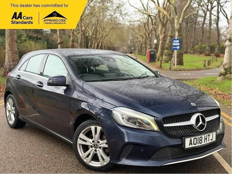Used Mercedes A180 Premium 109 HP (80 kW) 2018 Blue Hatchback