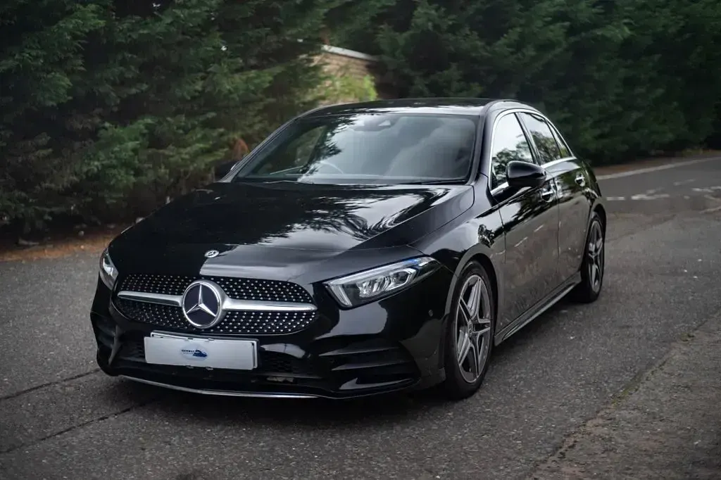 Used Mercedes A190 AMG line 2019 Black Hatchback