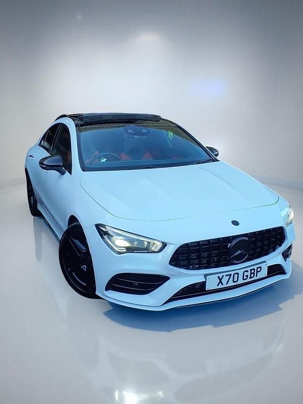 Used Mercedes CLA200 AMG Line Premium Plus 163 HP (119 kW) 2020 White Coupe