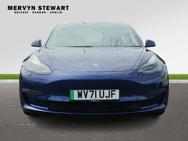 Used Tesla Model 3 Long Range AWD 366 kW (498 HP) 2021 Blue Sedan