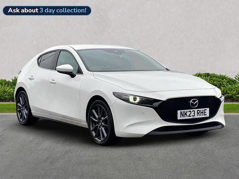 White Used 2023 Mazda 3 Inclusive Hatchback | £16,350 (Good price) - Image 1/4