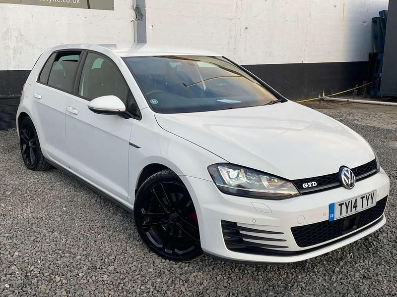 White Used 2014 VW Golf VII GTD Hatchback | £6,895 (Expensive) - Image 1/4