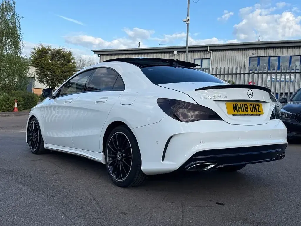 Used Mercedes CLA220 AMG line 2018 White Sedan