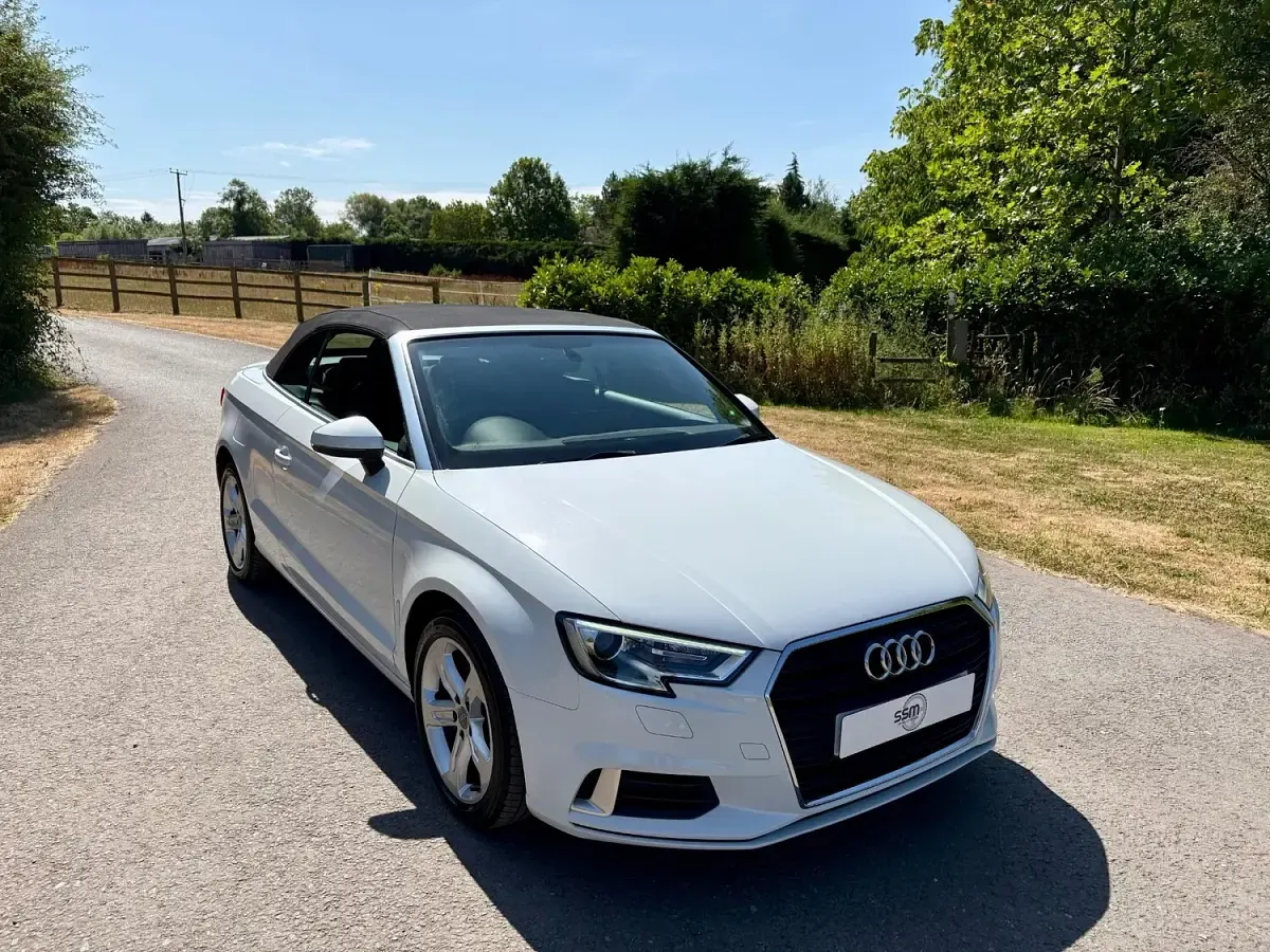 Used Audi A3 Cabriolet Sport 150 HP (110 kW) 2018 White Cabriolet