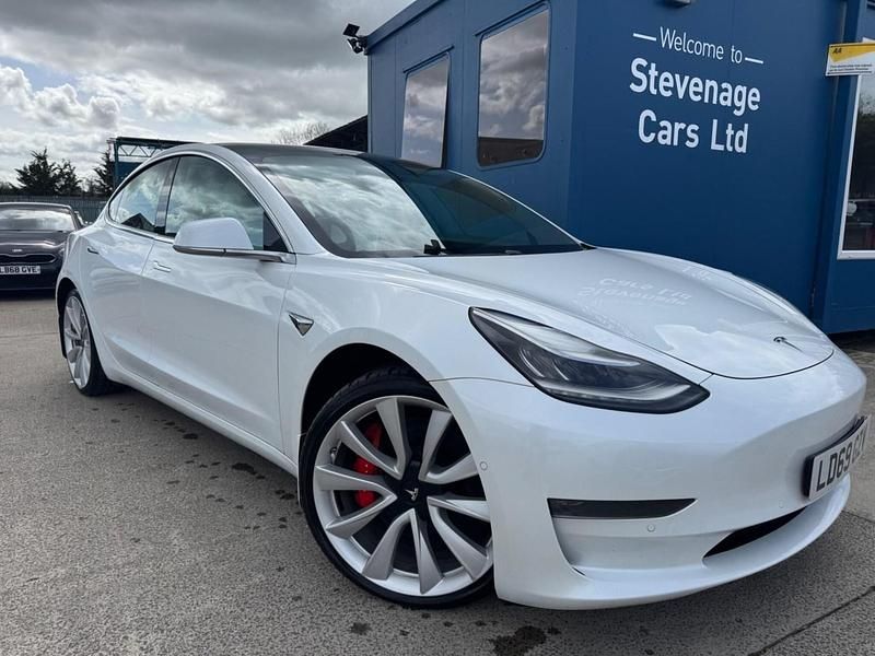 Used Tesla Model 3 Performance 82 kW (112 HP) 2019 White Sedan