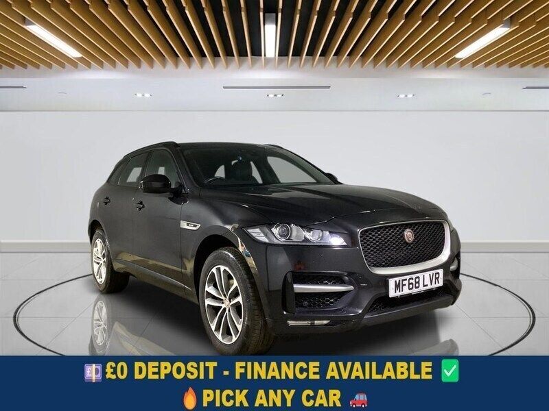 Black Used 2018 Jaguar F-Pace R-Sport SUV | £17,099 (Fair price) - Image 1/3