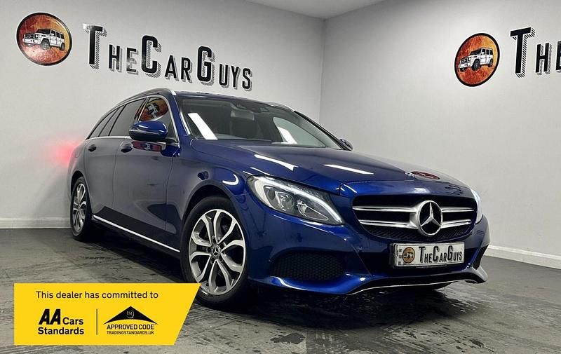 Used Mercedes C220 2017 Blue Estate