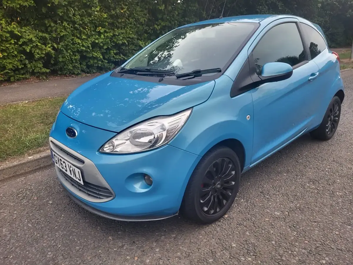Used Ford Ka Zetec 69 HP (50 kW) 2014 Blue Hatchback
