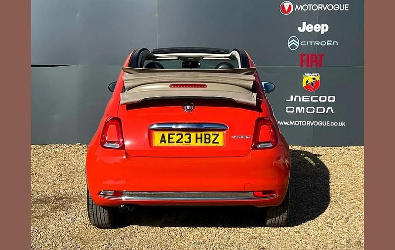 Used Fiat 500C 68 HP (50 kW) 2023 Orange Cabriolet