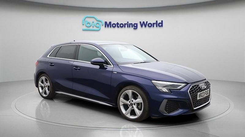 Used Audi A3 Sportback S-Line 150 HP (110 kW) 2023 Blue Hatchback