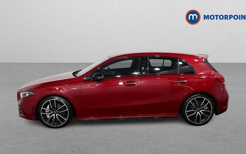 Used Mercedes A35 AMG Premium 306 HP (225 kW) 2021 Red Hatchback