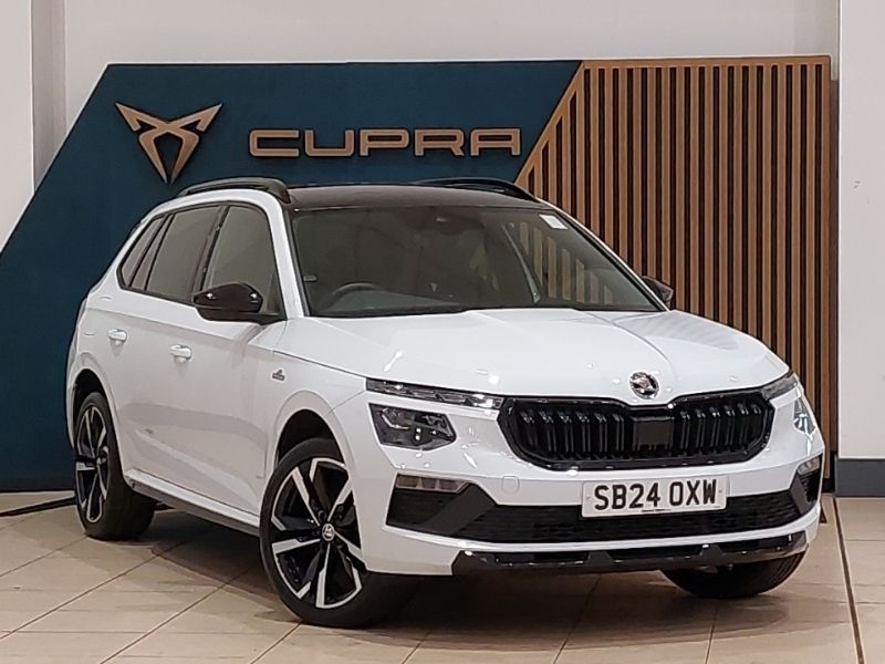 White Used 2024 Skoda Kamiq Monte Carlo SUV | £21,698 (Fair price) - Image 1/4