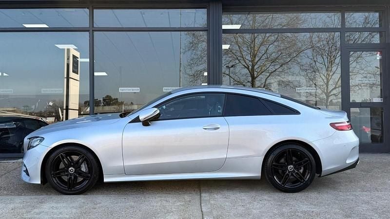 Used Mercedes E300 AMG line 245 HP (180 kW) 2019 Silver Coupe