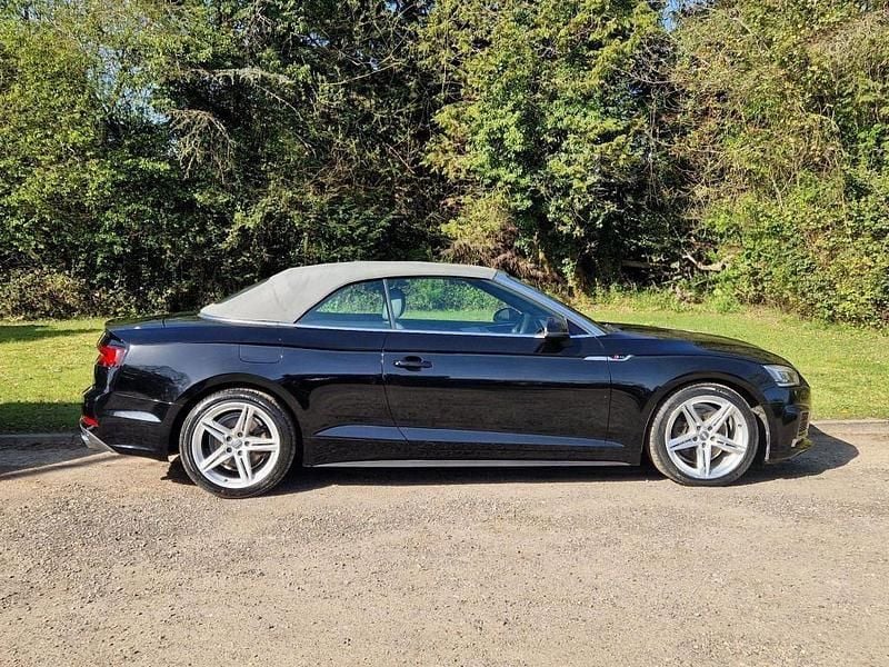 Used Audi A5 Cabriolet S-Line 190 HP (139 kW) 2018 Black Cabriolet