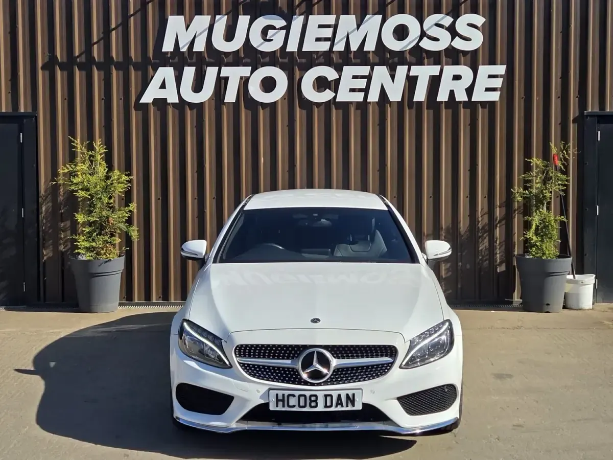 Used Mercedes C250 AMG line 204 HP (150 kW) 2017 White Coupe