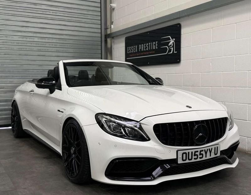White Used 2018 Mercedes C63 AMG Premium Cabriolet | £33,489 (Fair price) - Image 1/4