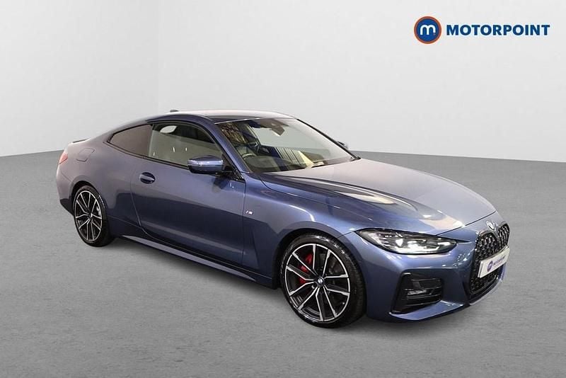 Blue Used 2021 BMW 420 M Sport Coupe | £25,549 (Fair price) - Image 1/4