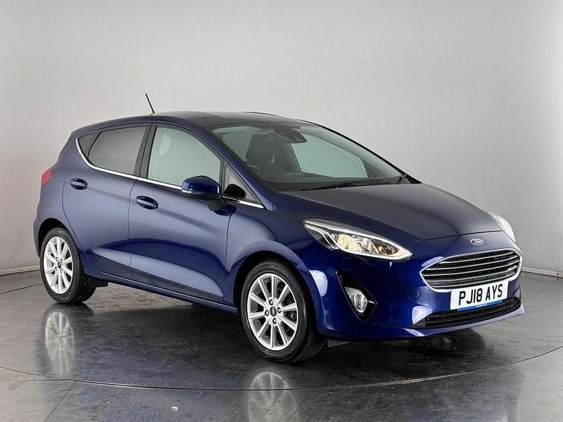 Blue Used 2018 Ford Fiesta Titanium Hatchback | £12,300 (Fair price) - Image 1/3