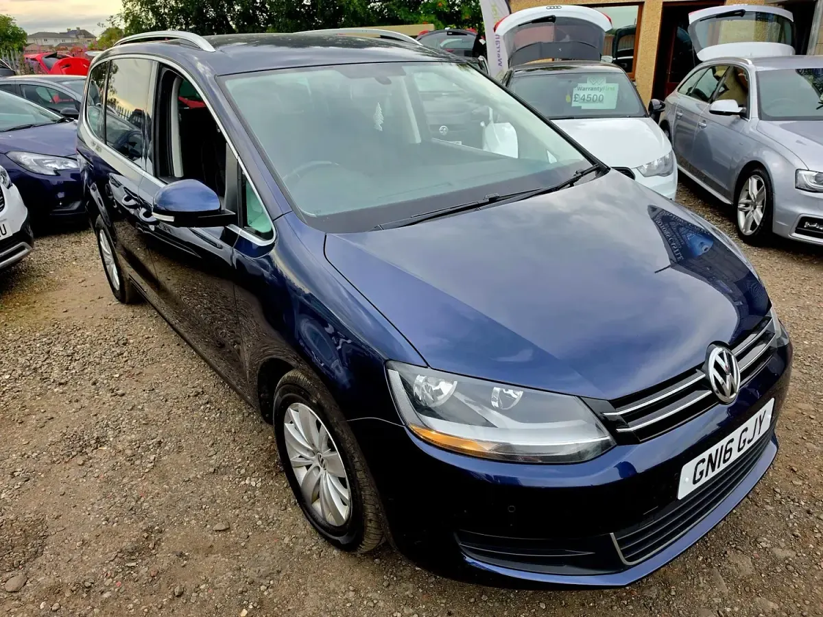 Used VW Sharan SE 150 HP (110 kW) 2016 Blue MPV