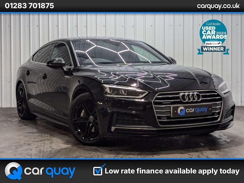 Black Used 2017 Audi A5 S-Line Hatchback | £12,995 (A bit pricey) - Image 1/4