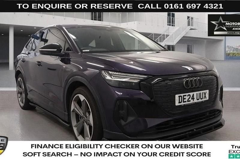 Purple Used 2024 Audi Q4 Sportback e-tron Black Edition SUV | £37,470 (Fair price) - Image 1/1