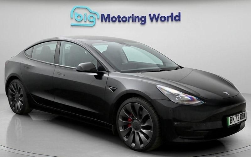 Used Tesla Model 3 Performance 461 kW (627 HP) 2022 Black Sedan