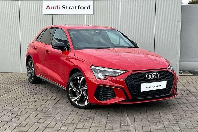 Red Used 2023 Audi A3 e-tron Competition Hatchback | £24,950 (Fair price) - Image 1/4