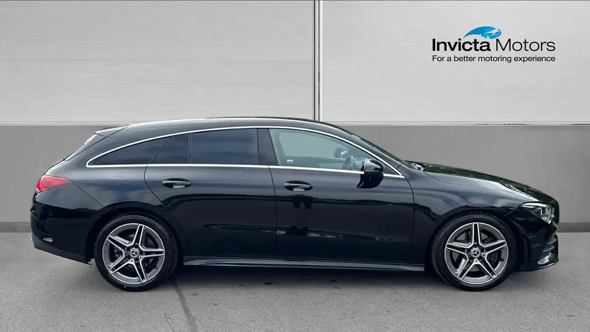 Used Mercedes CLA200 AMG line 163 HP (119 kW) 2020 Cosmos black metallic Coupe