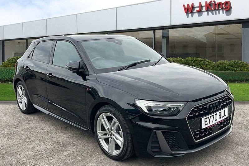 Used Audi A1 Sportback S-Line 116 HP (85 kW) 2020 Mythos black Hatchback