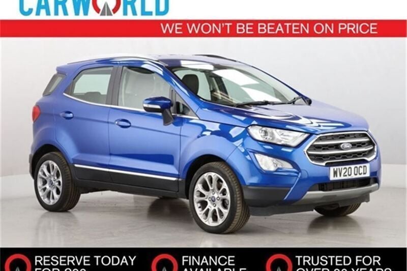 Blue Used 2020 Ford Ecosport Titanium SUV | £11,700 (Fair price) - Image 1/3