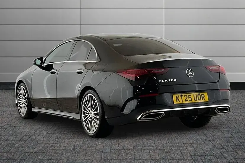 Used Mercedes CLA200 AMG Line Premium 175 HP (128 kW) 2025 Cosmos black Sedan