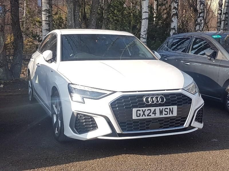 Used Audi A3 S-Line 110 HP (80 kW) 2024 White Hatchback