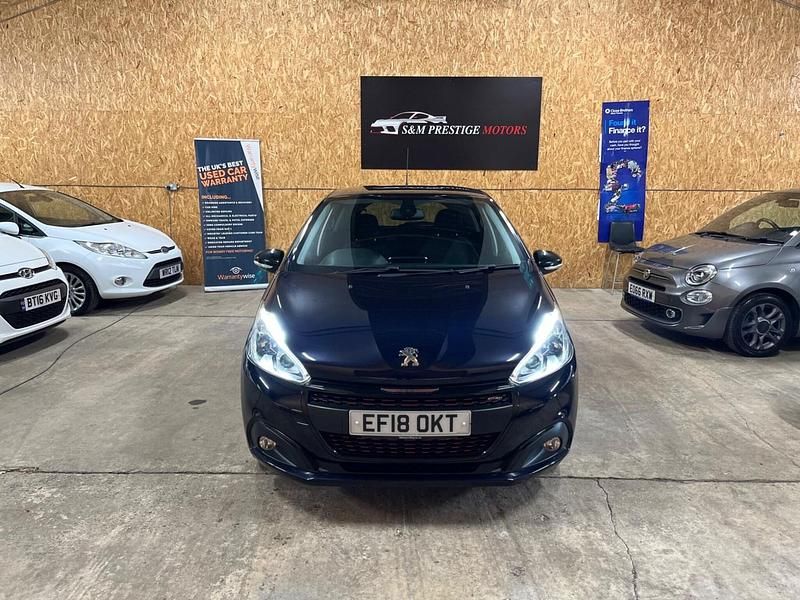 Used Peugeot 208 GT-line 110 HP (80 kW) 2018 Blue Hatchback