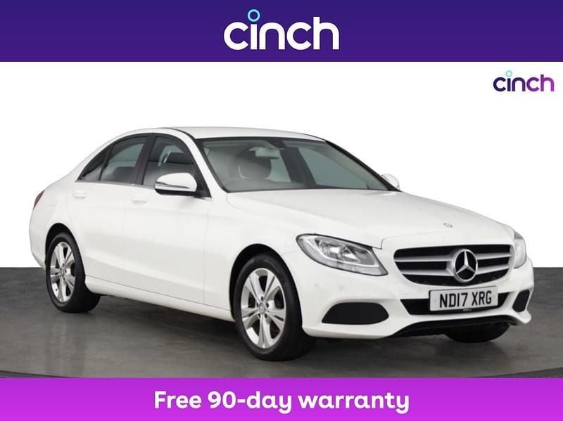 White Used 2017 Mercedes C200 Executive Sedan | £10,649 (Good price) - Image 1/3