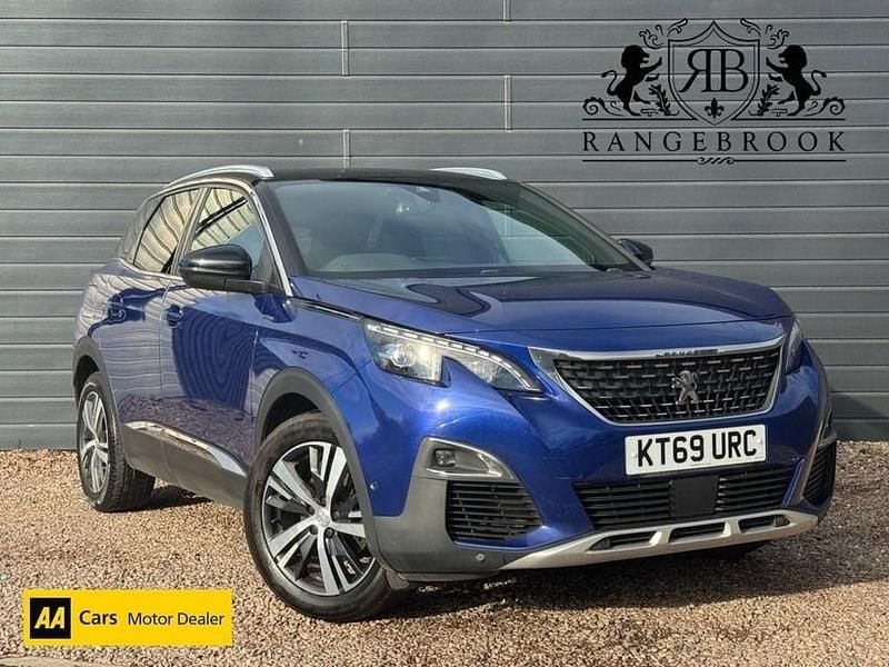 Blue Used 2020 Peugeot 3008 GT-line SUV | £12,799 (Good price) - Image 1/3