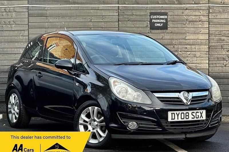 Black Used 2008 Vauxhall Corsa Hatchback | £1,999 - Image 1/1