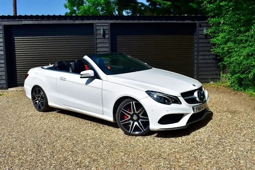 Used Mercedes E400 AMG line 2014 White Cabriolet