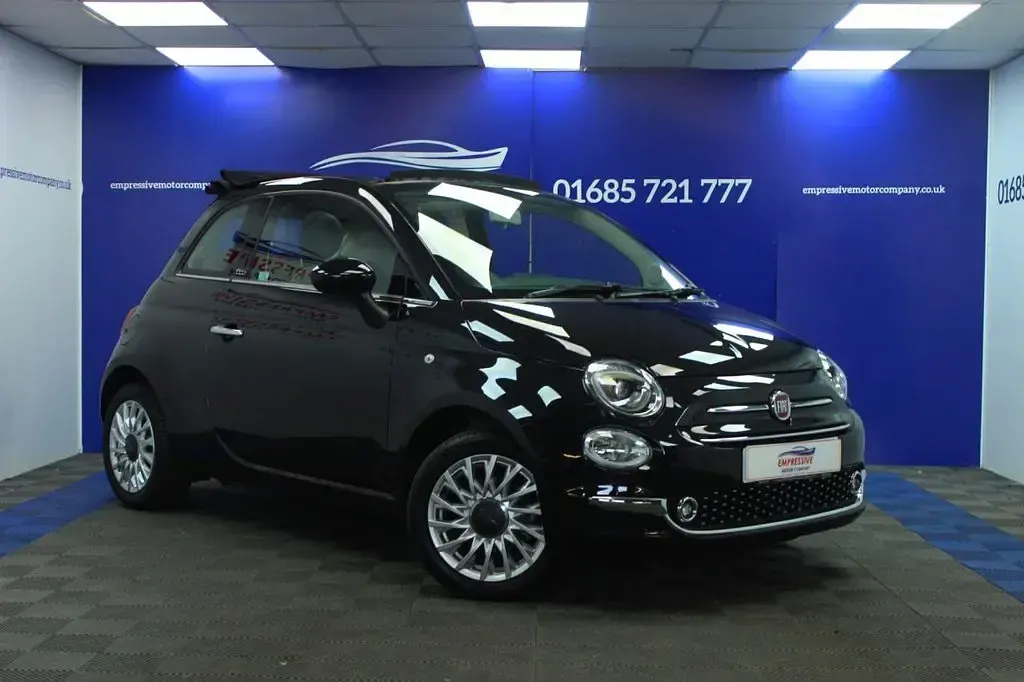 Used Fiat 500C Lounge 69 HP (50 kW) 2019 Black Cabriolet