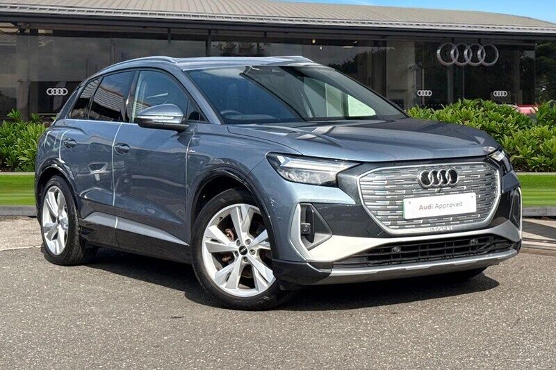 Blue Used 2022 Audi Q4 e-tron S-Line SUV | £22,990 (Good price) - Image 1/4