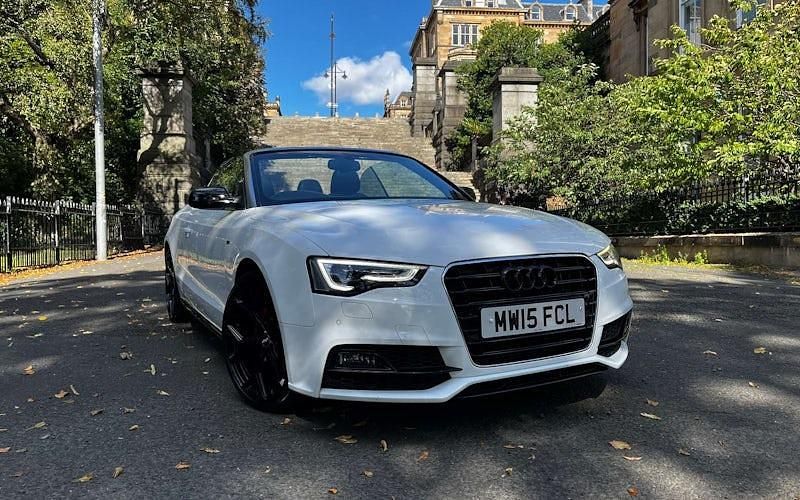 Used Audi A5 Cabriolet S-Line 177 HP (130 kW) 2015 White Cabriolet