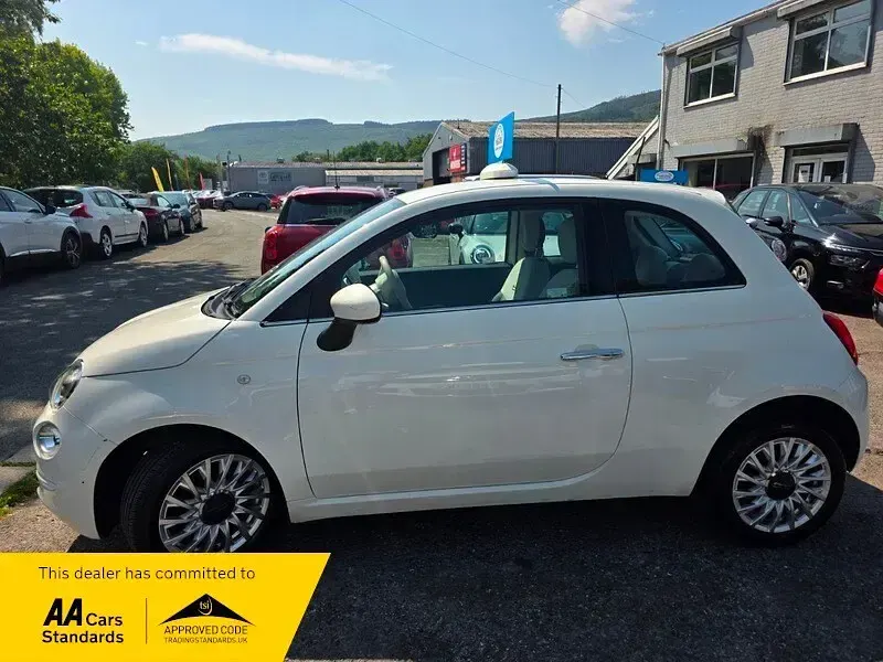 Used Fiat 500 Lounge 2019 White Hatchback