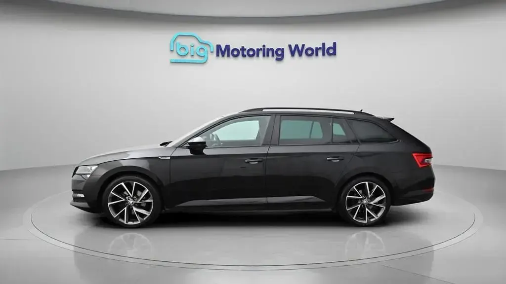 Used Skoda Superb SportlinePlus 218 HP (160 kW) 2023 Black Estate
