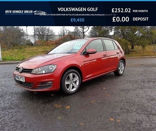 Red Used 2016 VW Golf VII Match Hatchback | £7,995 (Super price) - Image 1/1