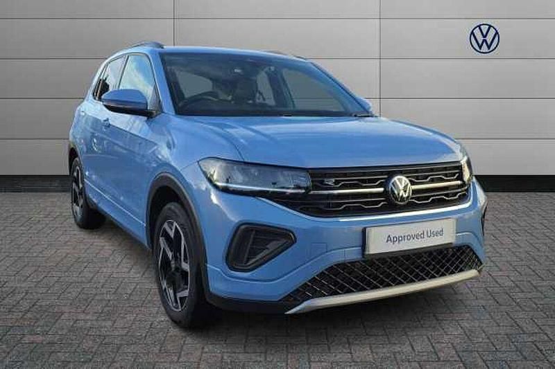 Blue Used 2025 VW T-Cross R-line SUV | £24,856 (Expensive) - Image 1/4