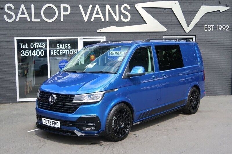 Blue Used 2023 VW T6.1 Highline Van | £49,995 - Image 1/4
